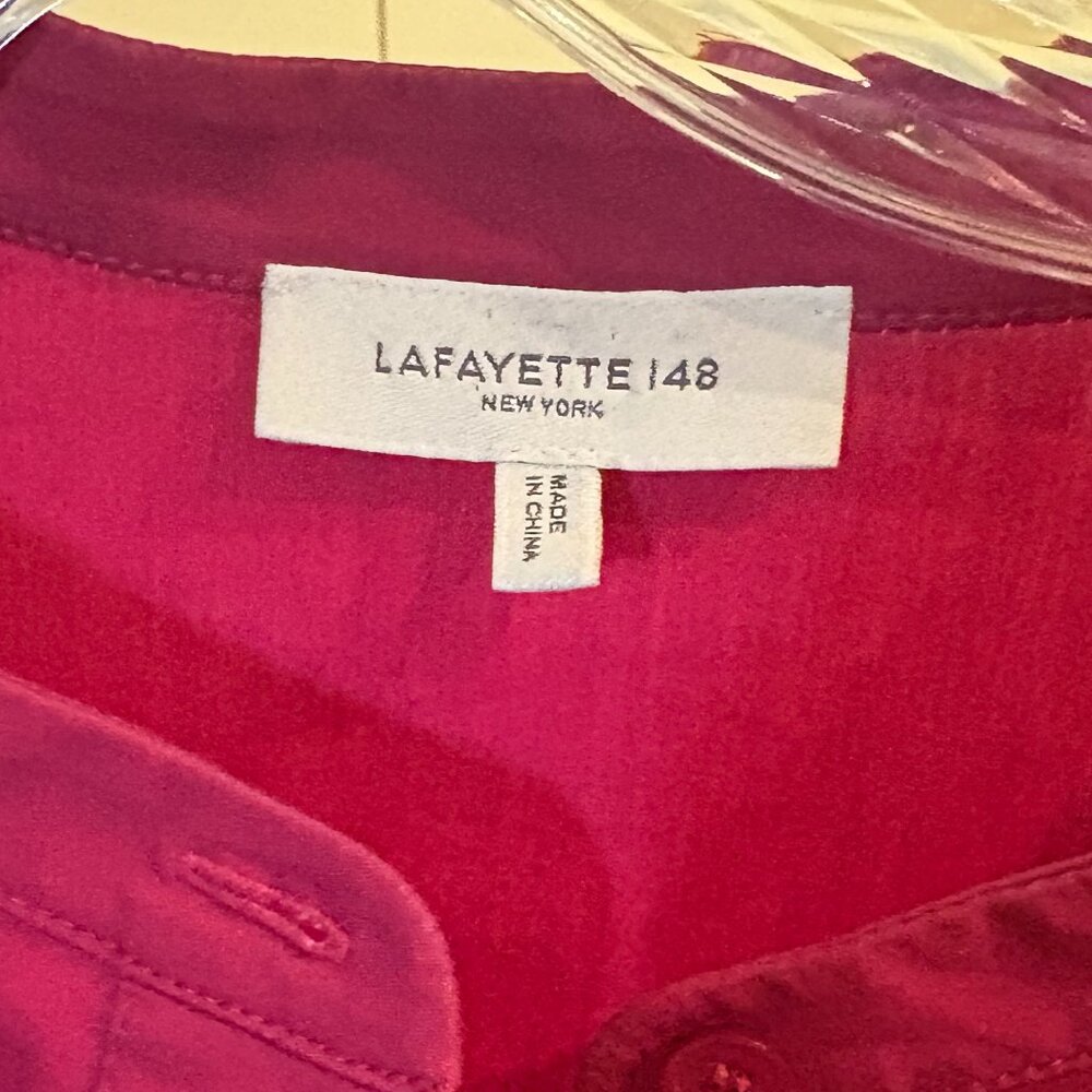 Lafayette 148 Raspberry Top Long Sleeve - image 4
